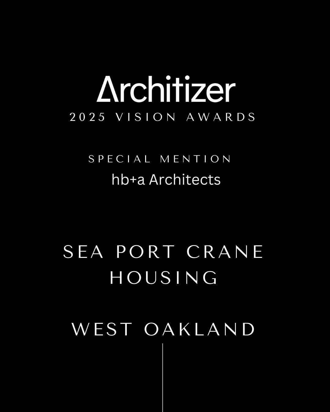 hb+a Architects recognized in the 2025 Architizer Vision Awards